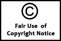 Fair use of copyright notice